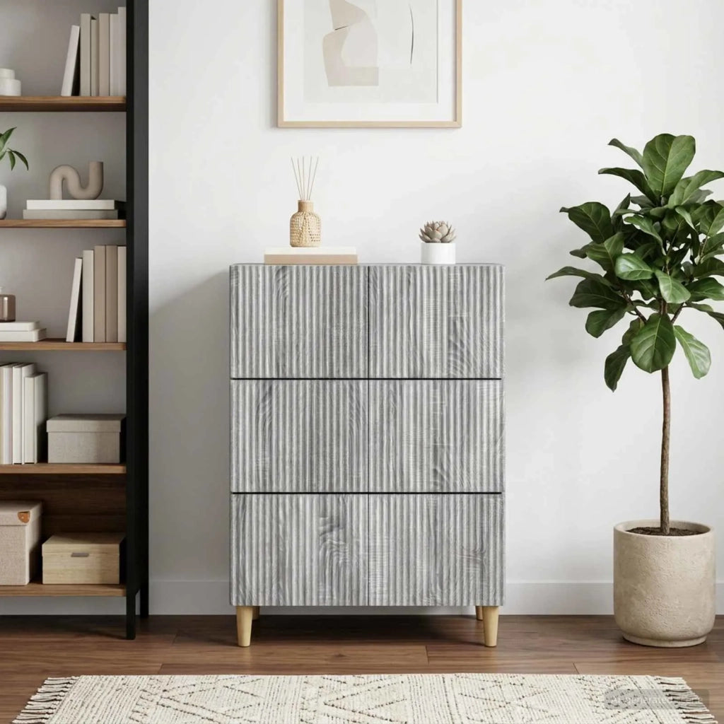 Mobile con Cassetti Grigio Sonoma 66 x 34,5 x 90 cm 894611