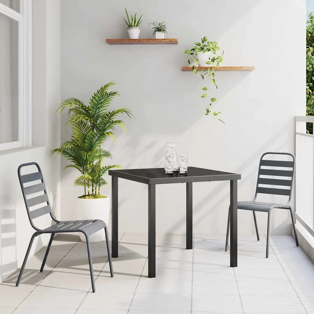 Set da Pranzo per Giardino 3 pcs Antracite 3379296
