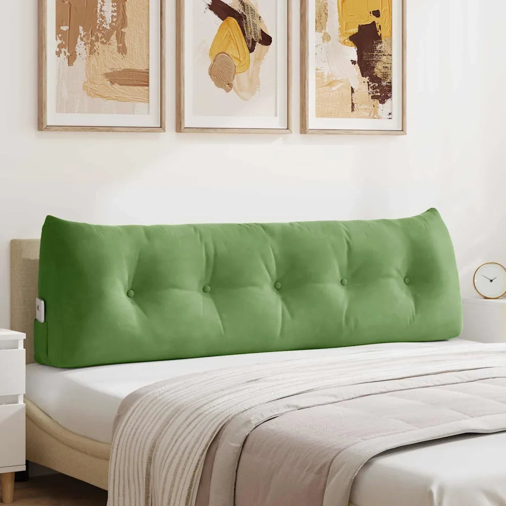 Cuscino per Schiena Verde chiaro 160 x 24 x 50 cm Velluto 42014548