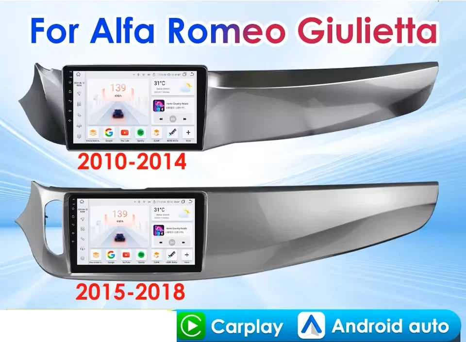 AUTORADIO 2+64G Alfa Romeo Giulietta 9 POLLICI 2010/2014 CARPLAY ANDROID 13 AUTO