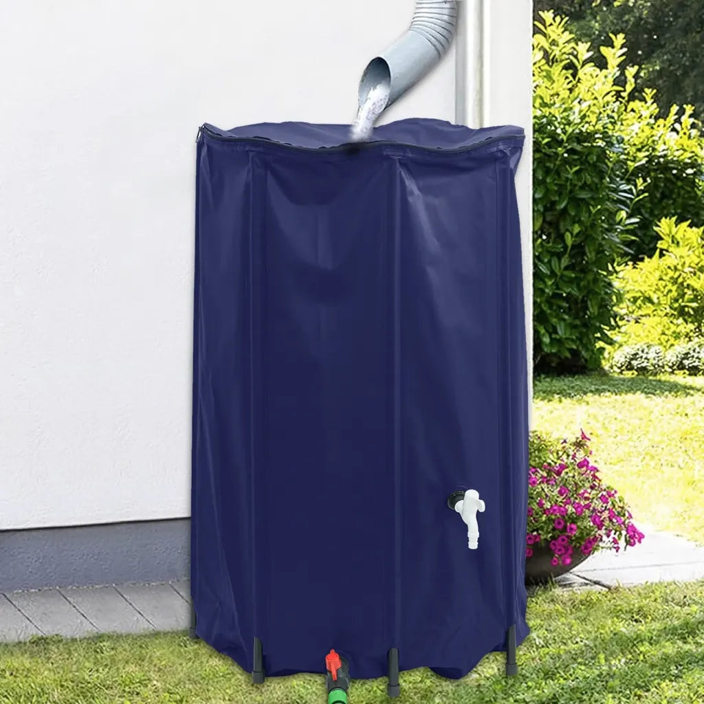 Serbatoio Acqua con Rubinetto Pieghevole 500 L in PVC CFW9159704