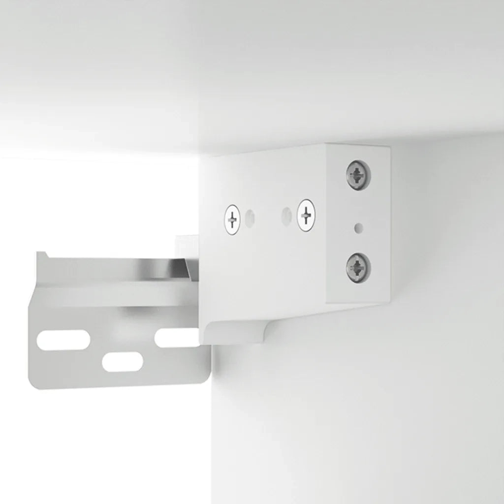 Armadietto a Muro Bianco 35x34x90 cm in Legno Multistrato 812474