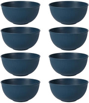 Muesli in Contenitori di Plastica Rigidi, 8 Pezzi, 680 ml, Resistenti al Magnetron e alla Lavatrice, Riciclabili e Sostenibili, Progettati per Risparmiare Spazio