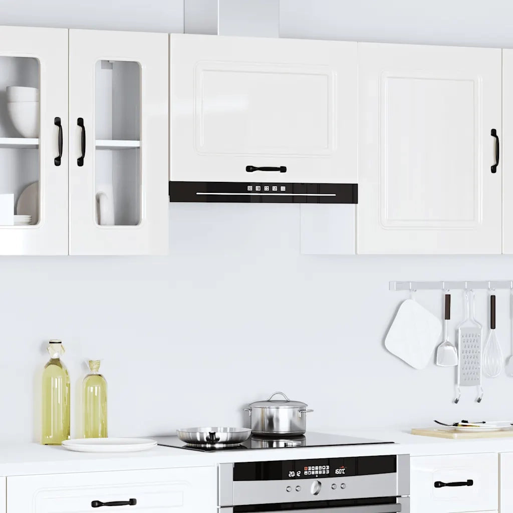 Base da Cucina-Mobile Base da Cucina Kalmar Bianco Lucido in Legno Multistrato 145339