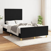 Giroletto senza Materasso-Struttura Letto Nero 120x200 cm Tessuto 513894