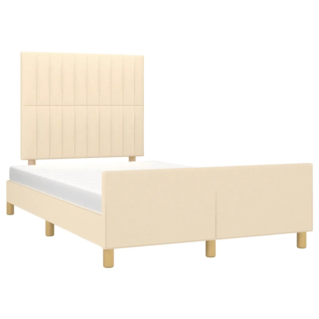 Giroletto senza Materasso Crema 120x190cm in Tessuto