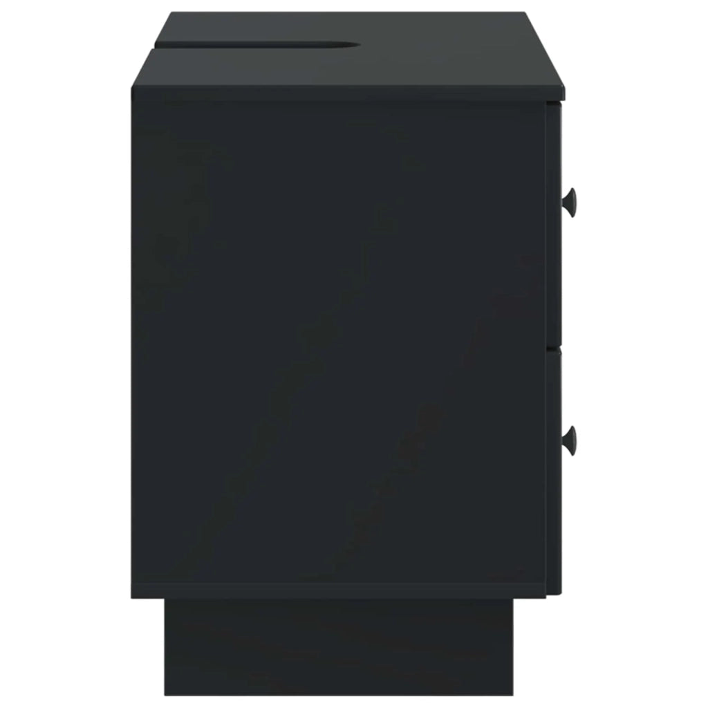 Armadio per Lavabo da Bagno EDE Nero 82 x 41 x 59 cm 895916
