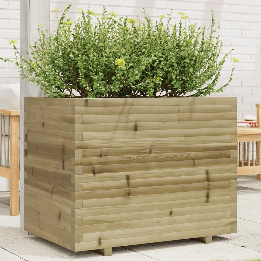 Fioriera | Cassetta per fiori | Vaso da Giardino 90x60x72,5 cm in Legno di Pino Impregnato