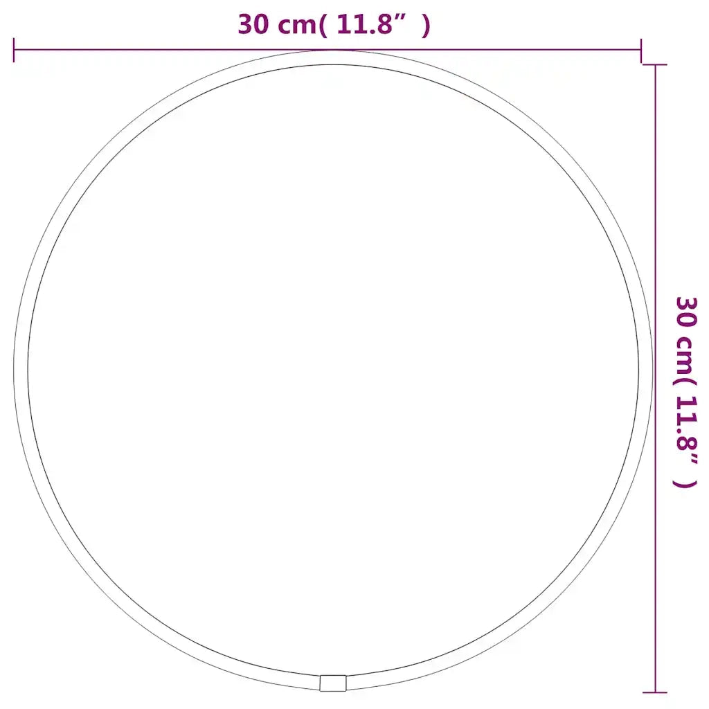 Specchio da Parete Argento Ã˜ 30 cm Rotondo cod mxl 67714