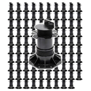 Set 100 supporti per pavimenti galleggianti Altezza regolabile 140-210mm Max 2700 kg Piedini per decking