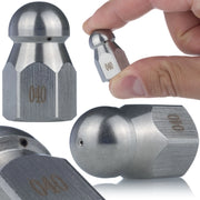 Ugello di Pulizia 040 1+3 – Compatibile con Idropulitrici G1/4F | Acciaio Inox, 4 Fori, 350 Bar