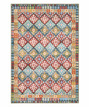Tappeto arredo casa ANATOLIA KILIM 07 cm.115x175 riproduzione disegno persiano classico in stile vintage. Tappeto lavabile e antiscivolo per ingresso, soggiorno, camera da letto.