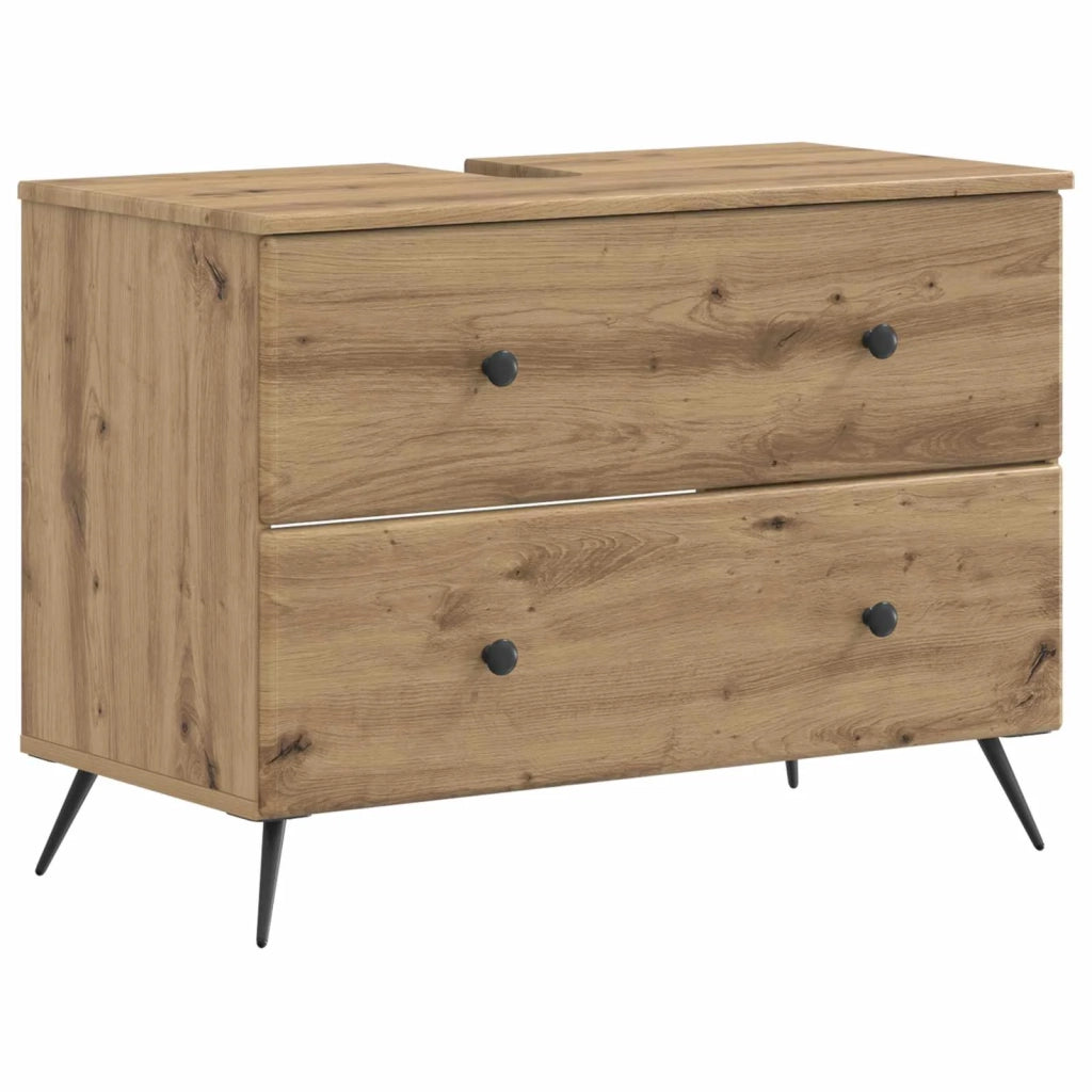 Armadio per Lavabo da Bagno BREDA Rovere Artigianale 897464