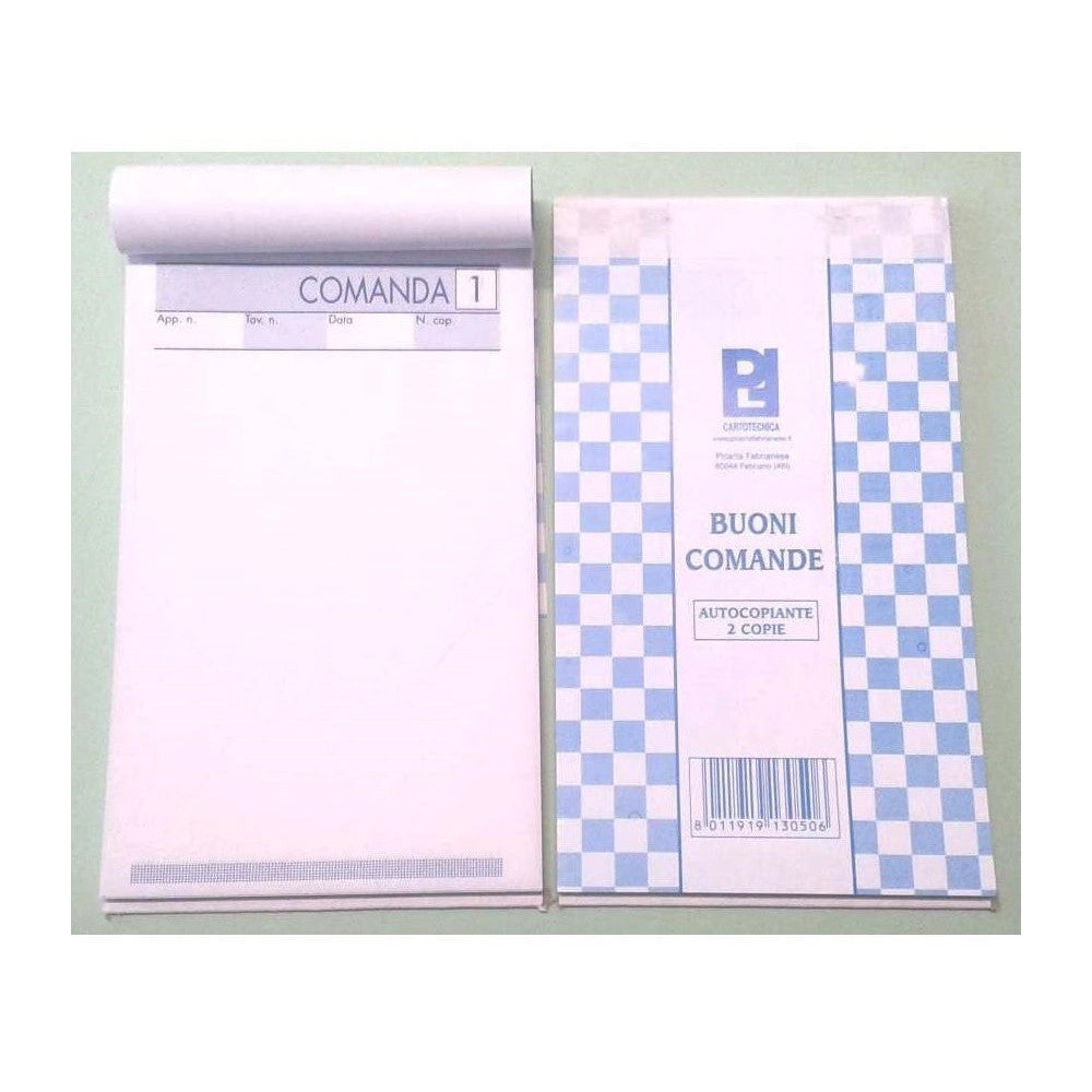 Trade Shop - Set 3 Pezzi Ricevute Buono Di Comanda 10x17 Con Copia 25 Fogli Autoricalcanti -