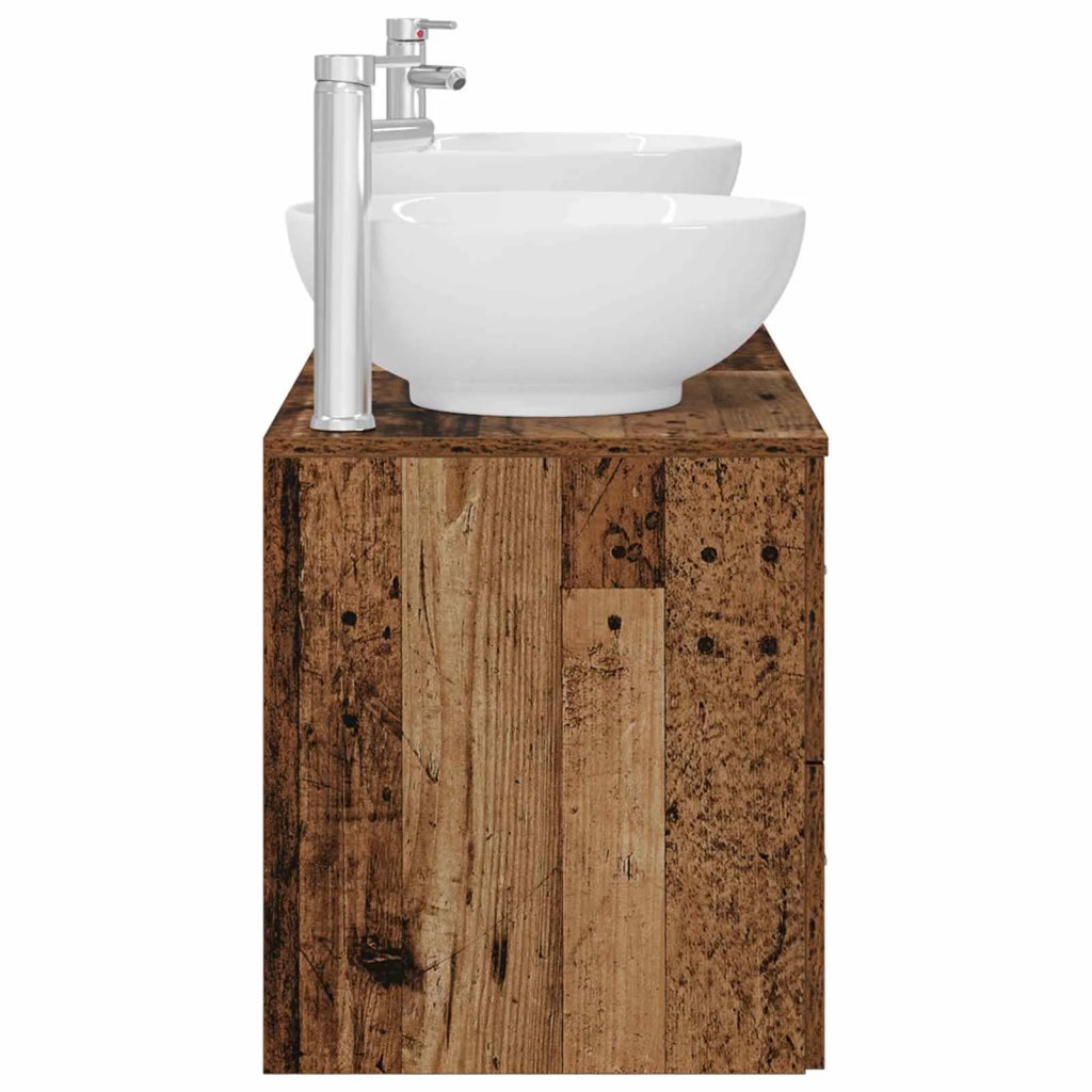 Set di mobili per il bagno 3 pz Legno antico 3405897