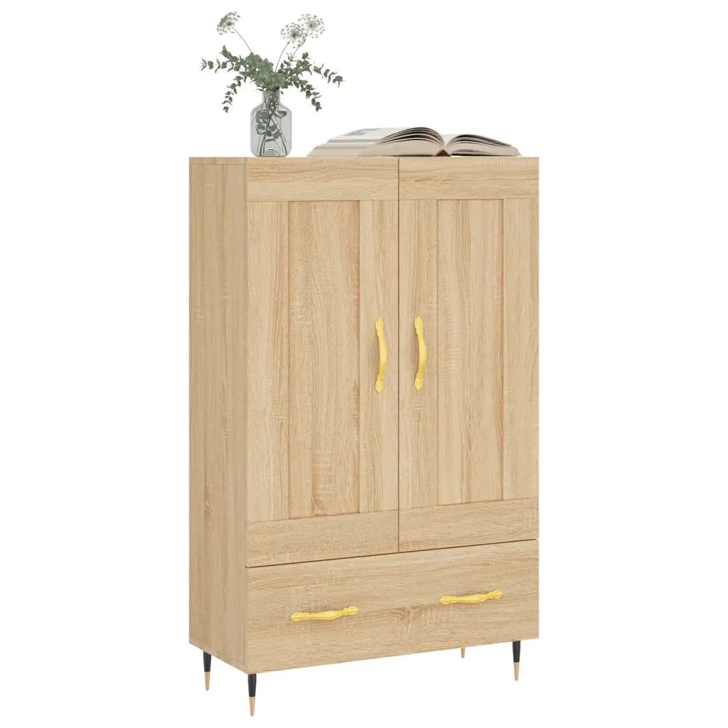 Credenza-Buffet-Armadio da cucina Rovere Sonoma 69,5x31x115 cm in Legno Multistrato 610976
