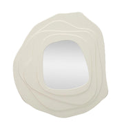 Specchio da Muro Dalia Bianco 90x4x97 cm in MDF e Specchio Bianco