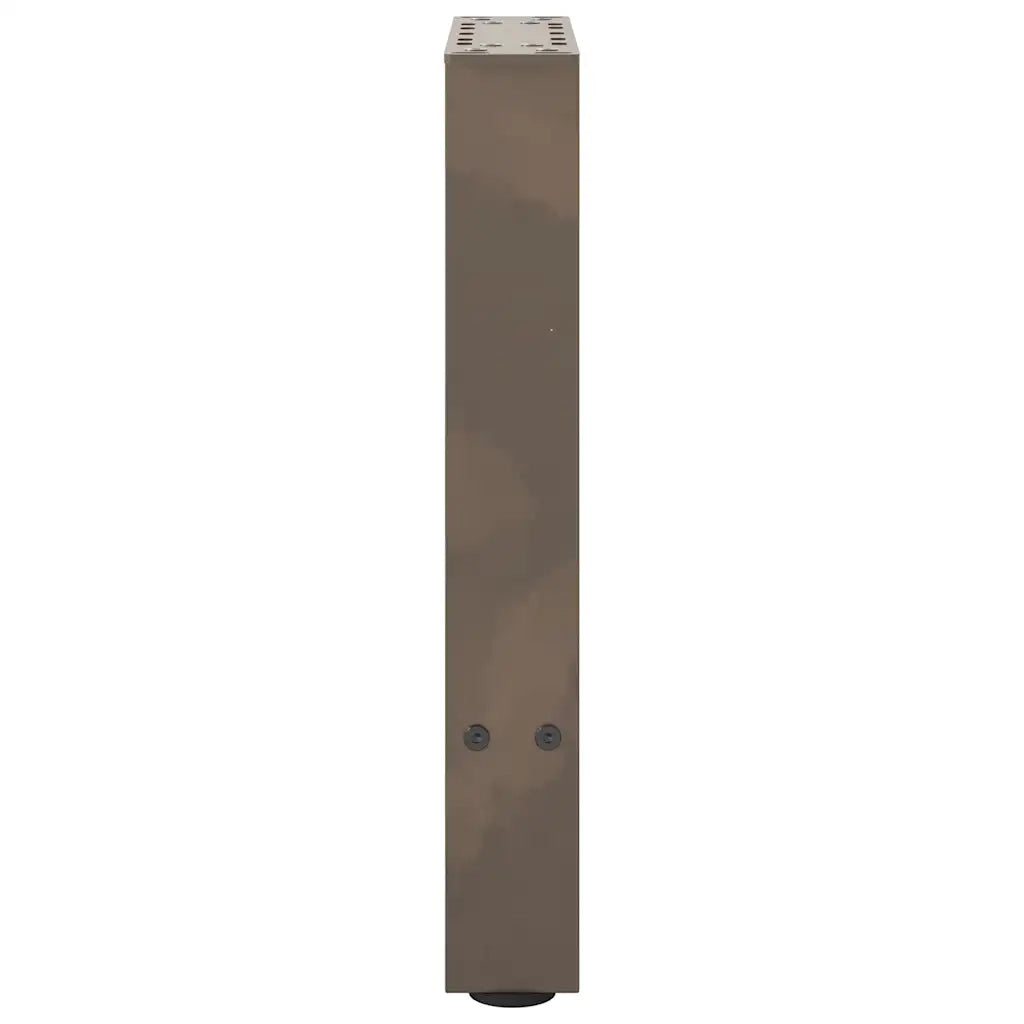 Gambe per Tavolino da Caffè in Acciaio Naturale 2 pz 28x(42-43) cm Acciaio 4013275