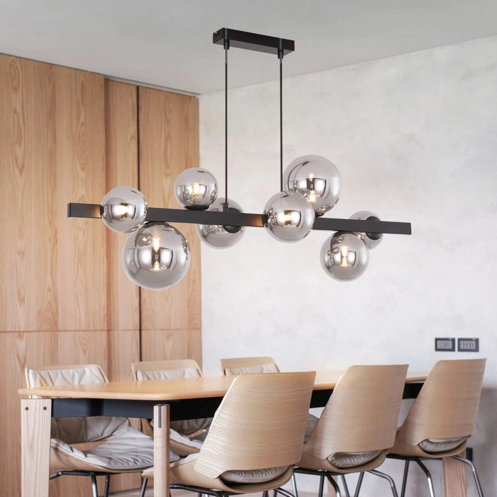 Lampada a sospensione ZMH tavolo da pranzo lampada a sospensione soggiorno sospensione G9 sospensione 8 fiamme