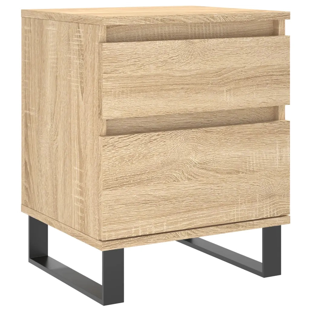 Comodino | Armadio da Notte | Mobiletto da notte Rovere Sonoma 40x35x50 cm in Legno Multistrato