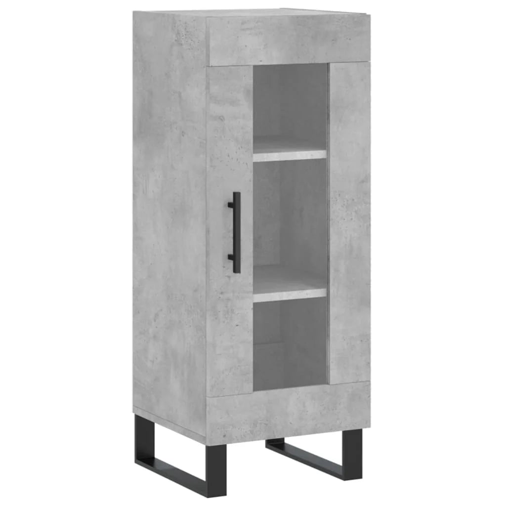 Buffet credenza cassettiera mobiletto mobile contenitore organizer cucina soggiorno salotto alto 34,5 x 34 x 180 cm legno ingegnerizzato grigio 02_0034378