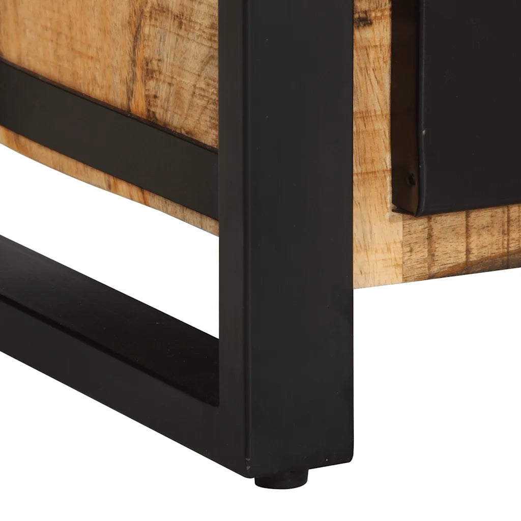 vidaXL Cassettiera 50x35x70 cm in Legno Massello di Mango Grezzo