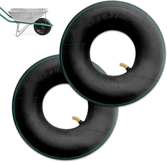 Set di sostituzione pneumatici per carri da trasporto, trattori, cesoie e carrelli (4.10/3.50-6) - Set da 2 pezzi
