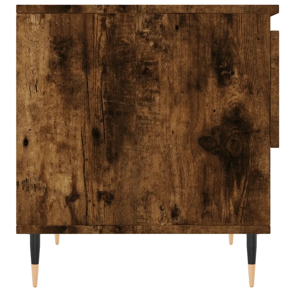 2 pz Tavolini salotto | Tavolino da caff¨¨ | Tavolino da Soggiorno Rovere Fumo 50x46x50 cm Legno Multistrato