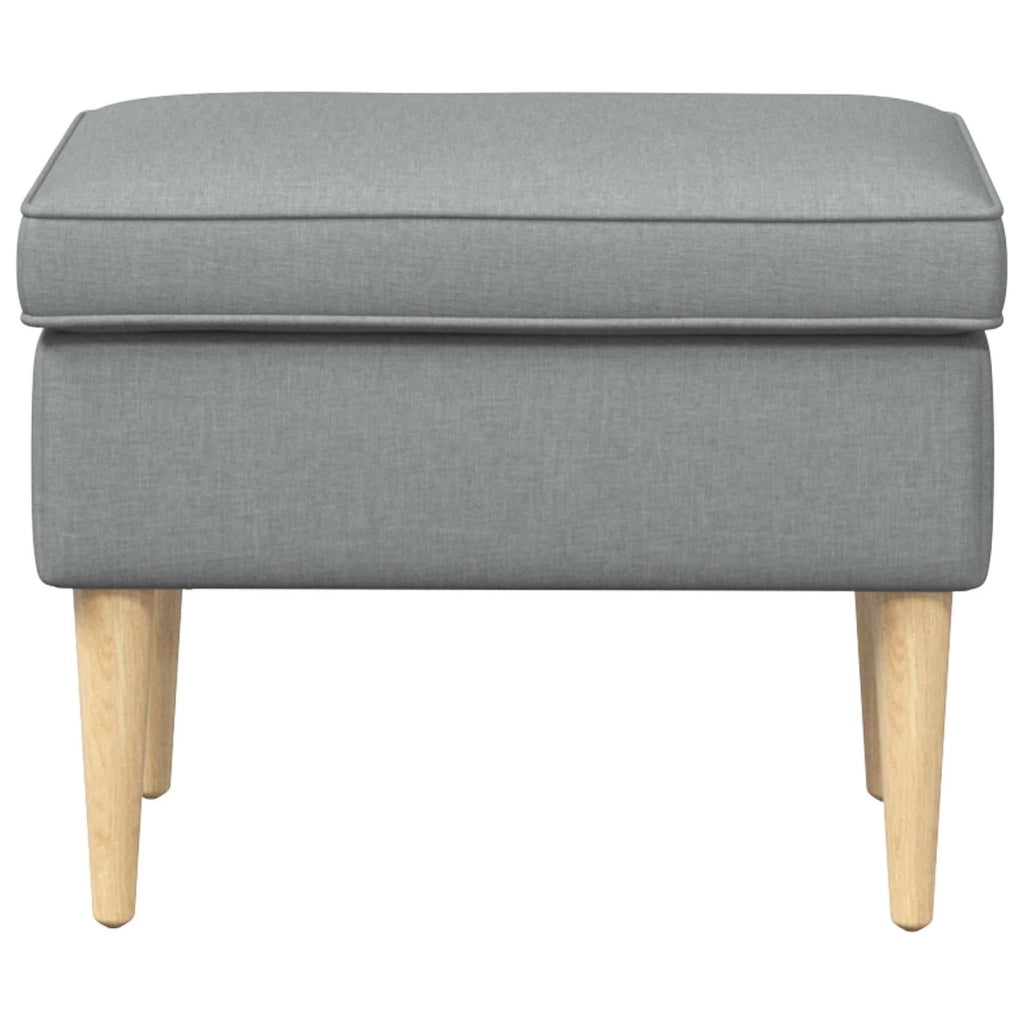 Poggiapiedi Grigio Chiaro 55 x 35 x 41 cm Poliestere