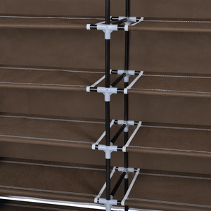 Scarpiera mobile scaffale 30 paia tessuto marrone 2002039