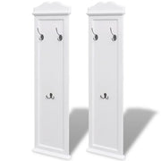 Appendiabiti Set 2 pz Attaccapanni Bianchi CFW2791409