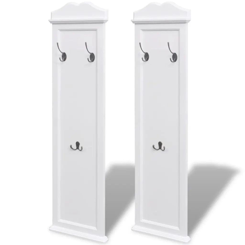 Appendiabiti Set 2 pz Attaccapanni Bianchi CFW2791409