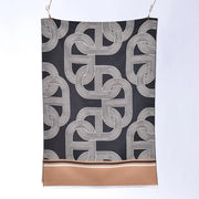 Nuova sciarpa jacquard con motivo a cuori per donna, versatile scaldacollo