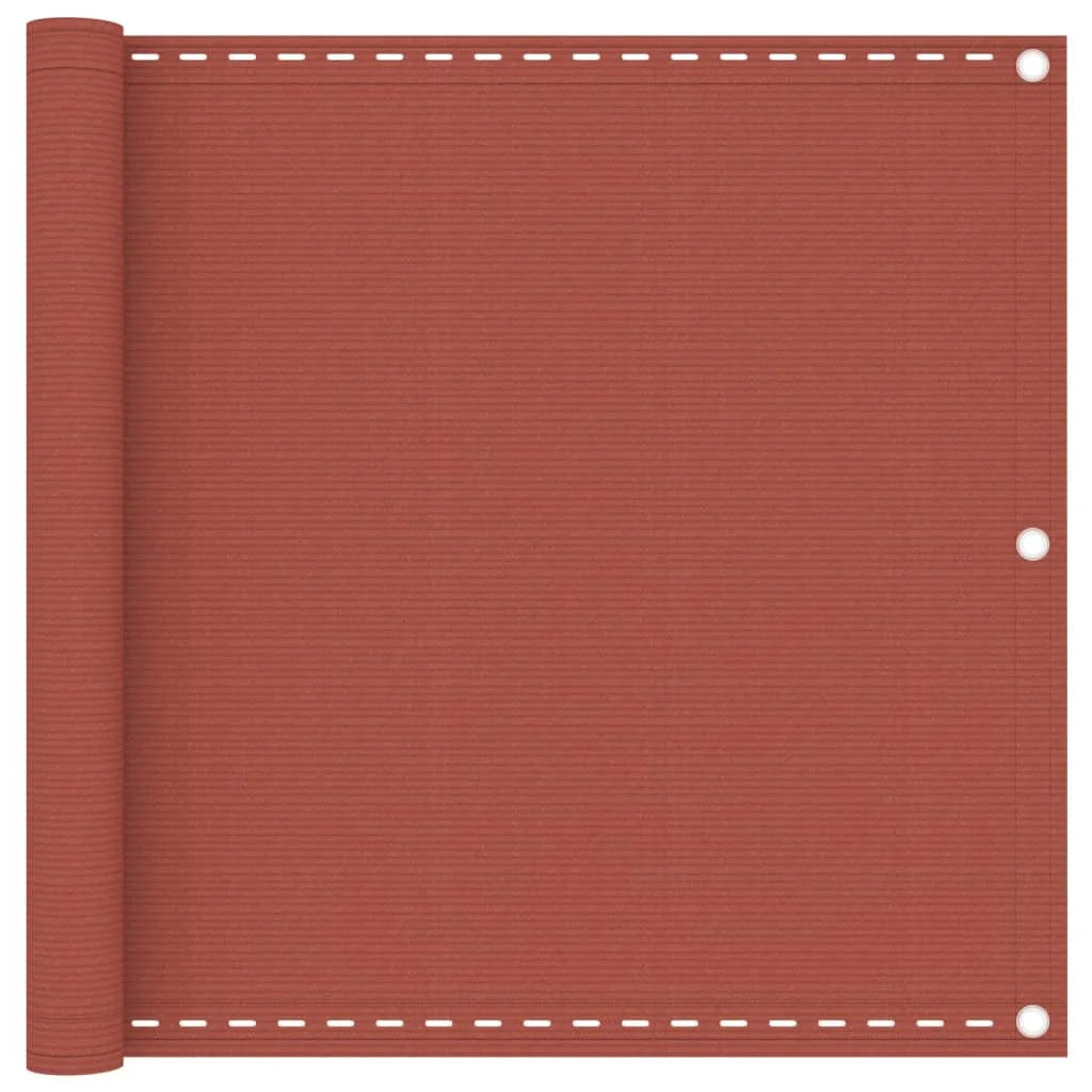 Schermo per balcone schermo per la privacy 90 x 400 cm HDPE terracotta 02_0010417