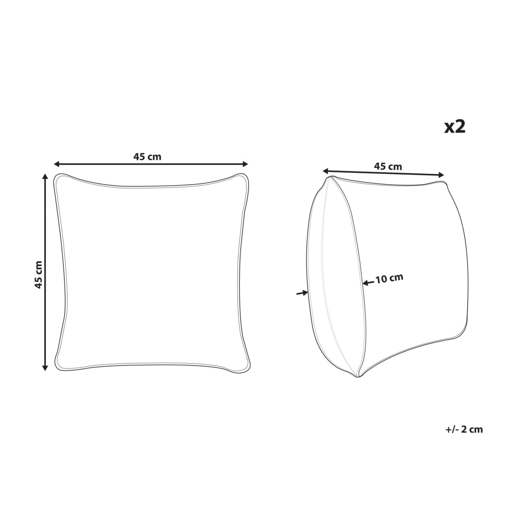 Set di 2 cuscini in velluto blu quadrato motivo polpo marino accessori camera da letto soggiorno