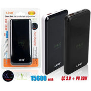 Trade Shop - Power Bank Batteria Esterna Ricarica Veloce Wireless 15600mah Caricabatteria Qc-w15600 -