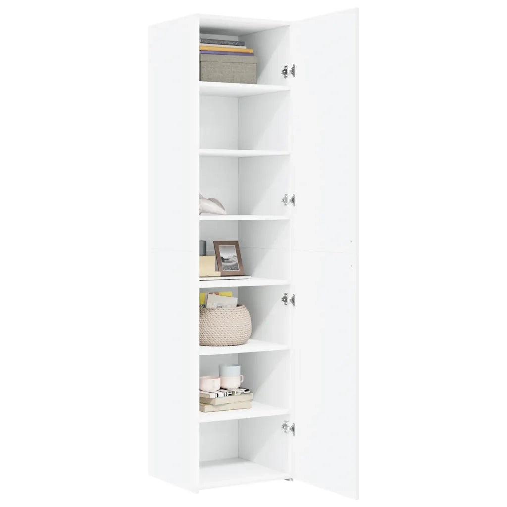 Credenza Bianca 45x42,5x185 cm in Legno Ingegnerizzato 3281406