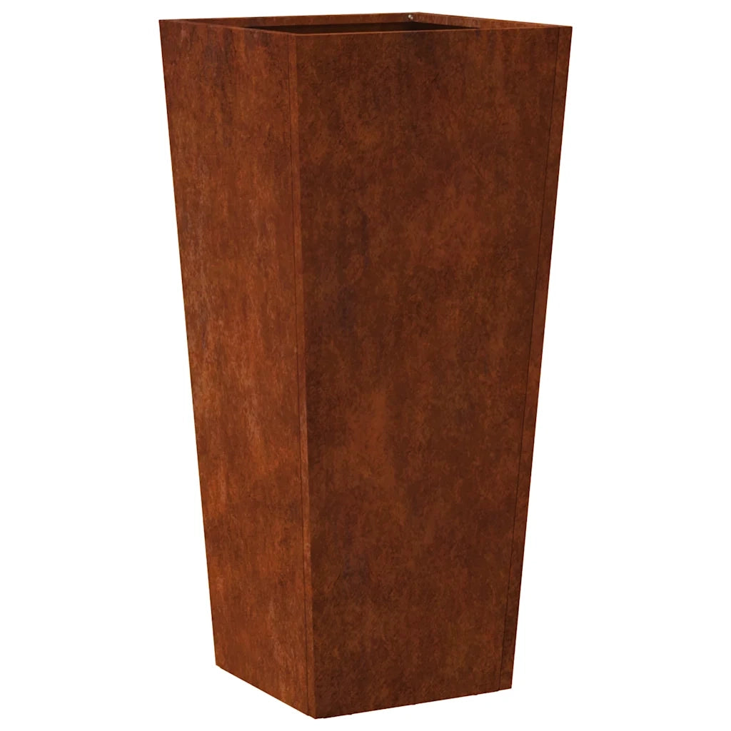 Fioriere da Giardino 2 pz 35x35x75 cm in Acciaio Corten 851093