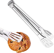 Tang per grigliata in acciaio inossidabile 28,5 cm per barbecue e cucina - Servitangente, taglia carne, taglia cibo - Acciaio inossidabile 304 - Insalata, buffet, cottura e griglia - Aiuto in cucina.