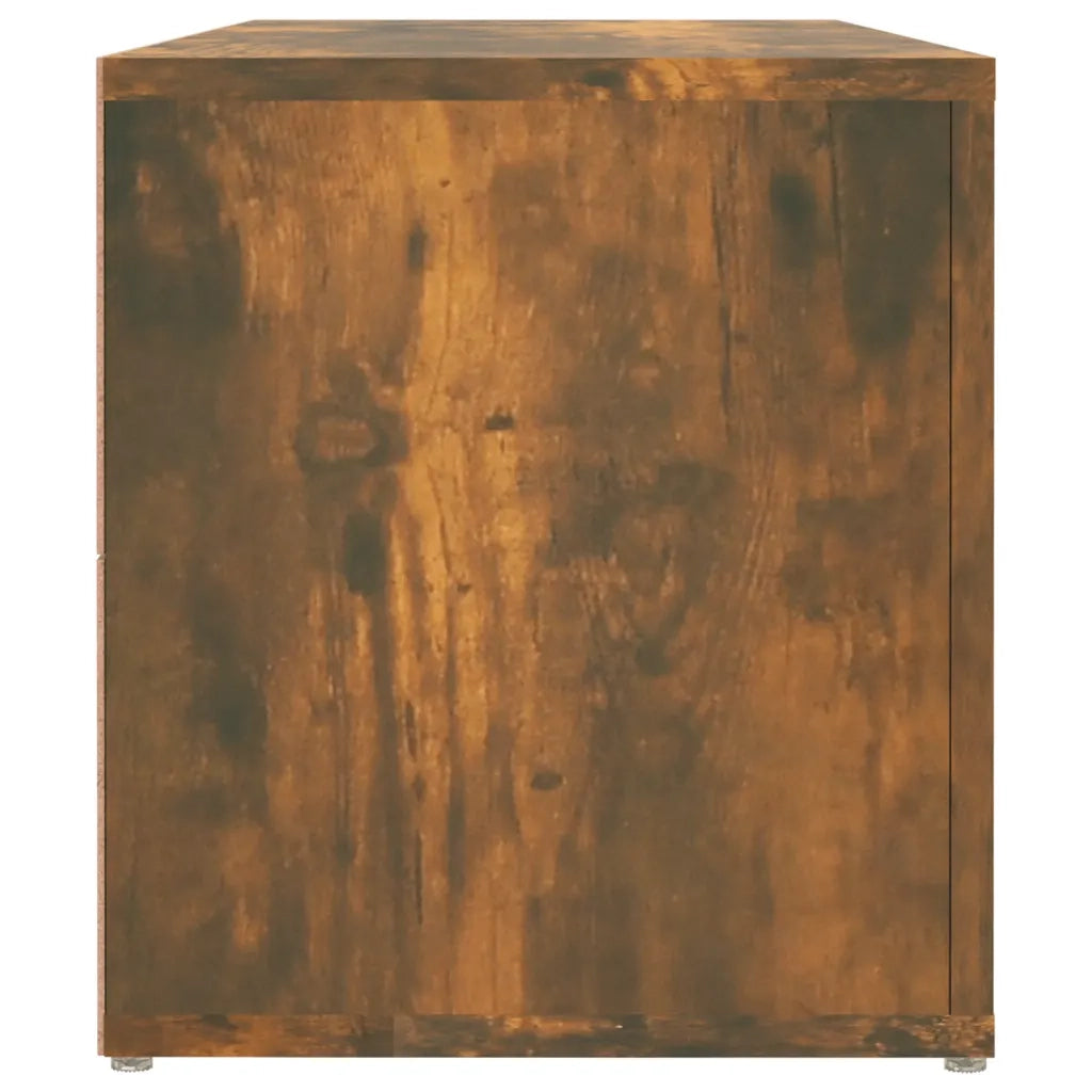 Mobile TV-Credenza per TV-Console TV Rovere Fumo 100x31,5x35 cm in Legno Multistrato
