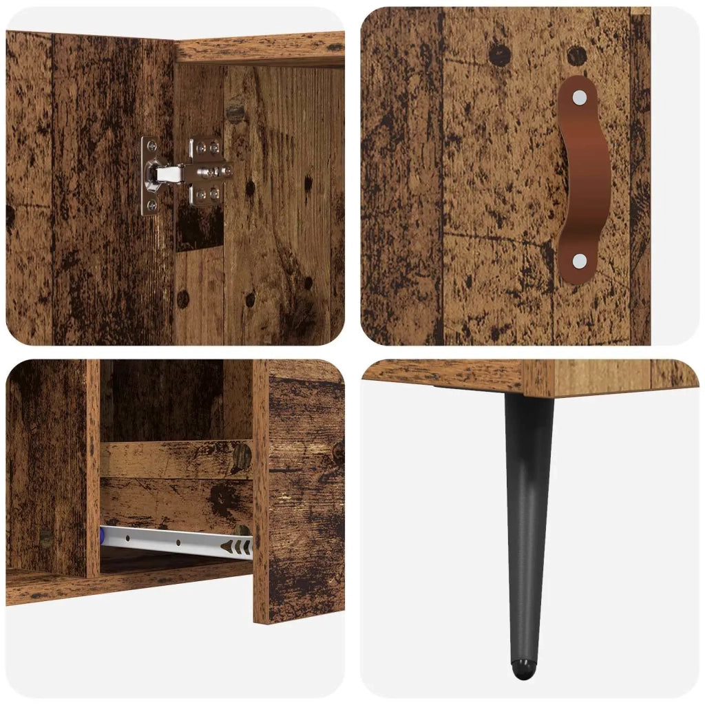 Credenza | Madia | Buffet da pranzo | Armadio da pranzo Legno vecchio 100 x 36 x 60 cm Legno multistrato