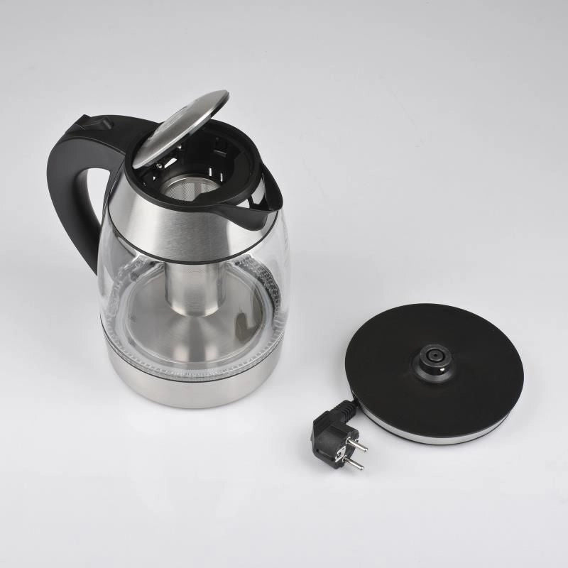 G3 Ferrari BolleBlu bollitore elettrico 1,8 L 2200 W Nero, Acciaio inossidabile, Trasparente