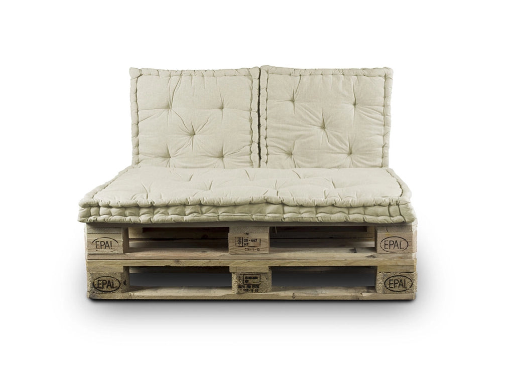 Cuscino Mattonella Per Seduta-Schienale Divani Pallet Cuscino Per Bancale - 60x60 - Tortora