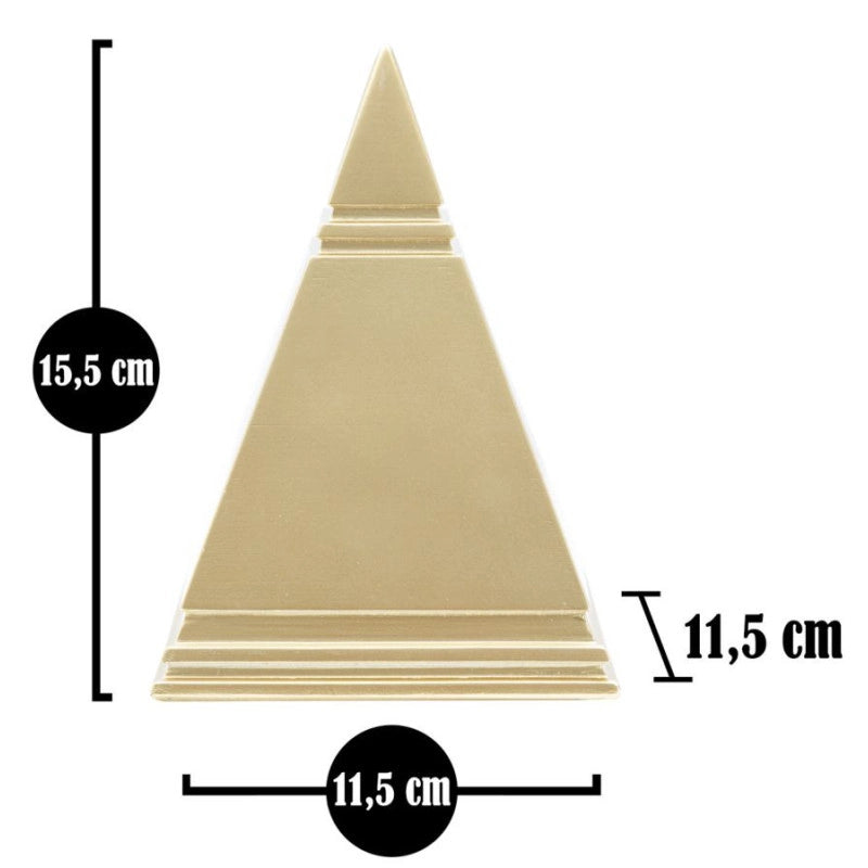 Piramide Gold cm 11,5x11,5x15,5