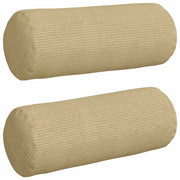 Cuscini a rullo 2 pz | Cuscini per sedie Grigio Verde ? 15 x 40 cm