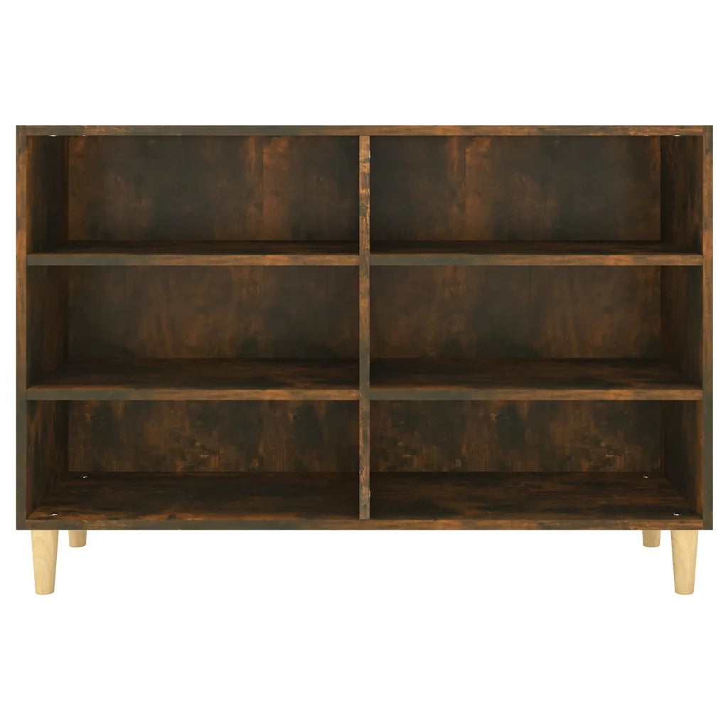 Credenza Rovere Fumo 103,5x35x70 cm in Legno Multistrato 813182