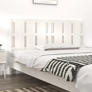 Testiera per Letto-Testata-Testiera Decorativa Bianca 185,5x4x100 cm Legno Massello di Pino 334471