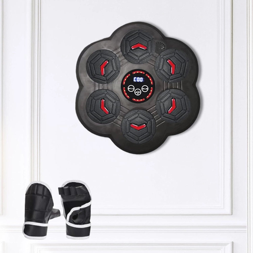 Trade Shop - Macchina Da Boxe Intelligente Bersaglio Da Parete Elettronico Allenatore Per Uomo Donna -