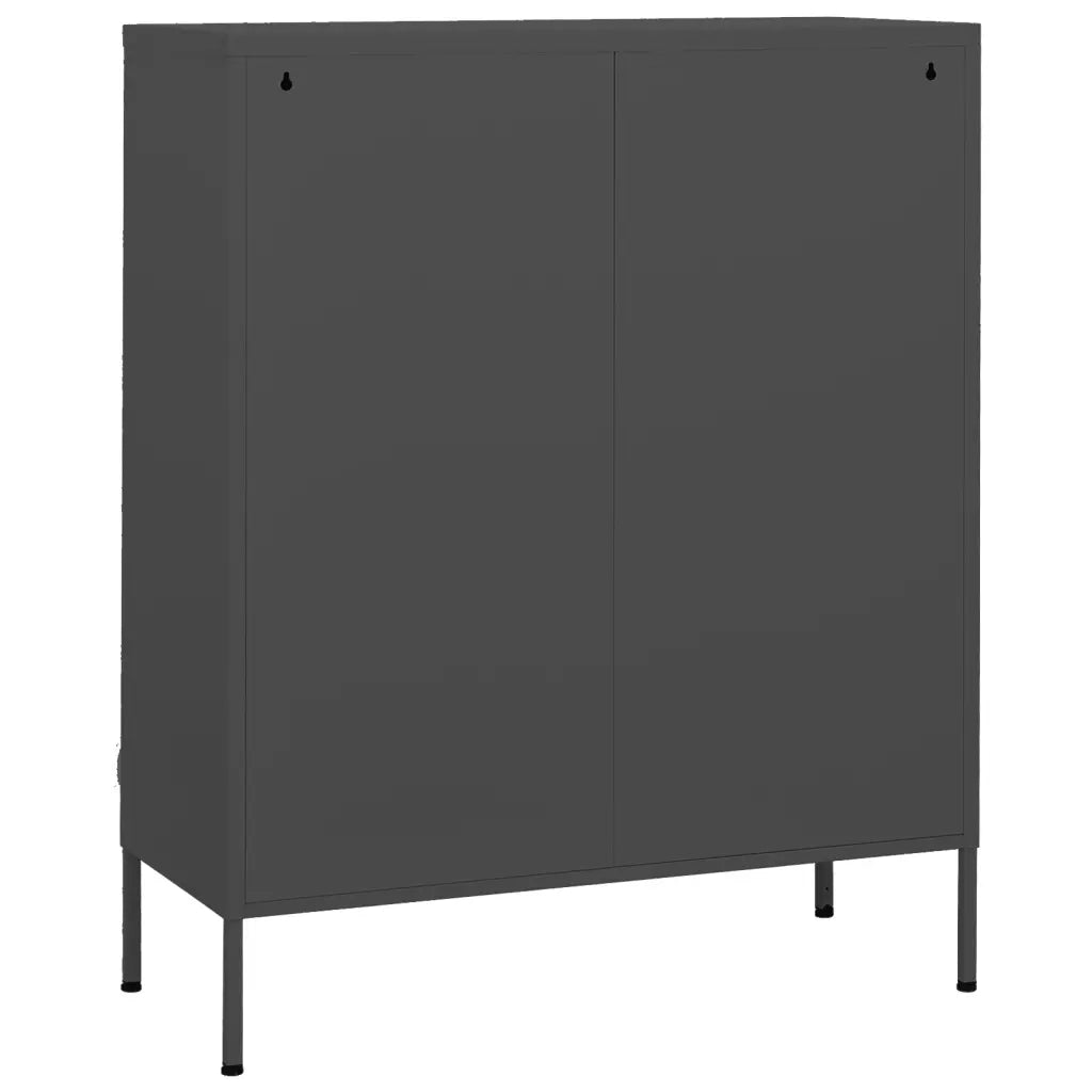 Armadietto Antracite 80x35x101,5 cm in Acciaio 336141