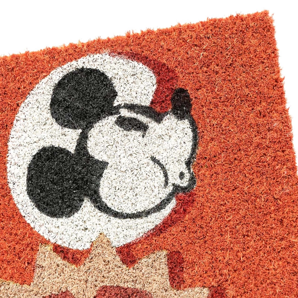Zerbinetto Decorativo 60x40cm con Motivo Mickey Mouse Antiscivolo Rosso Disney
